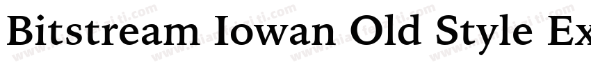 Bitstream Iowan Old Style Exten字体转换